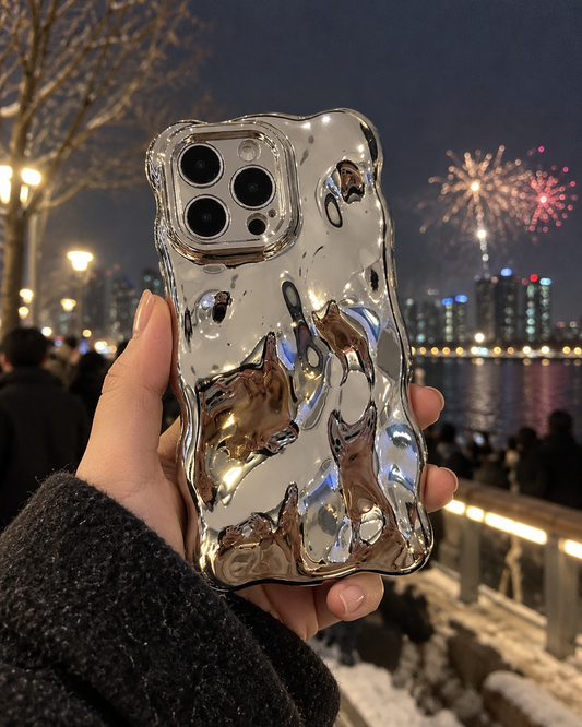 Silver Belle Bubble iPhone Case