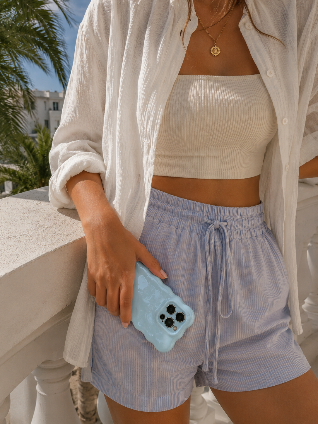 Blue Skies Bubble iPhone Case