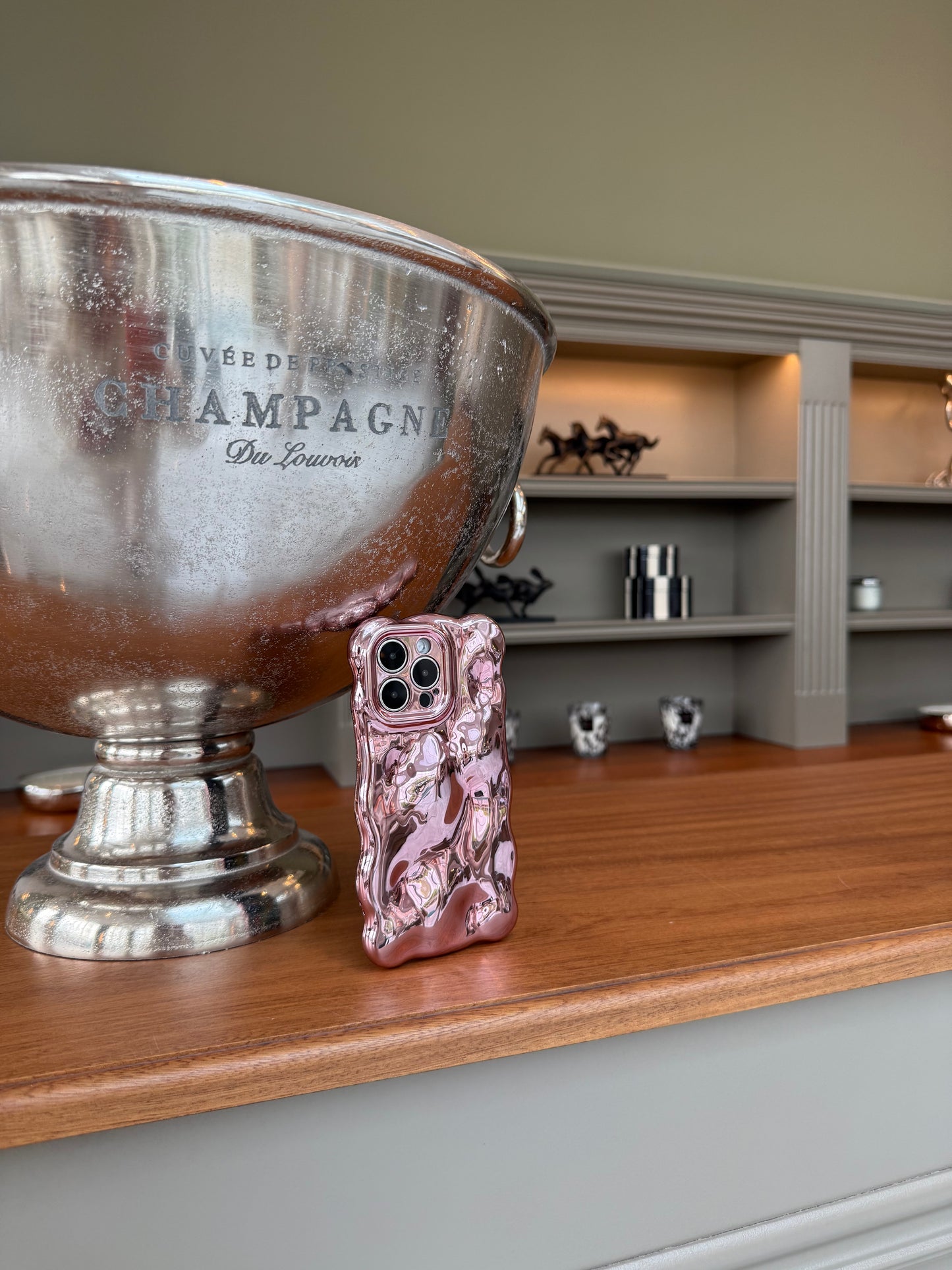 Pink Champagne Bubble Phone Case