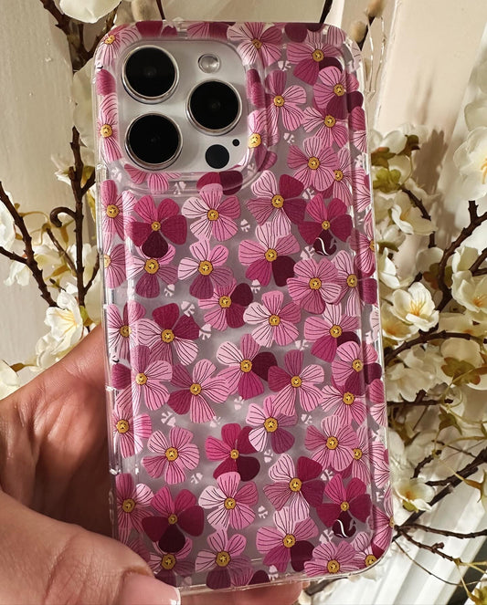 Floral Petals Pink Phone Case