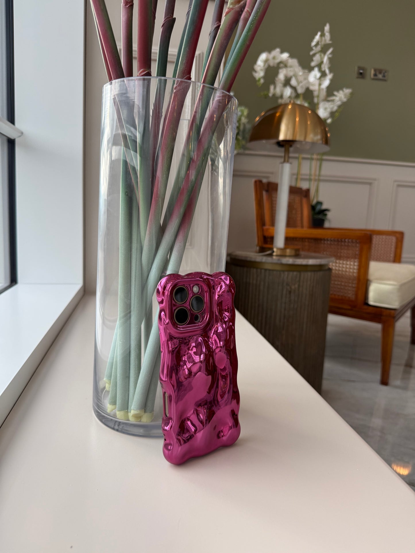Hot Pink Bubble Phone Case