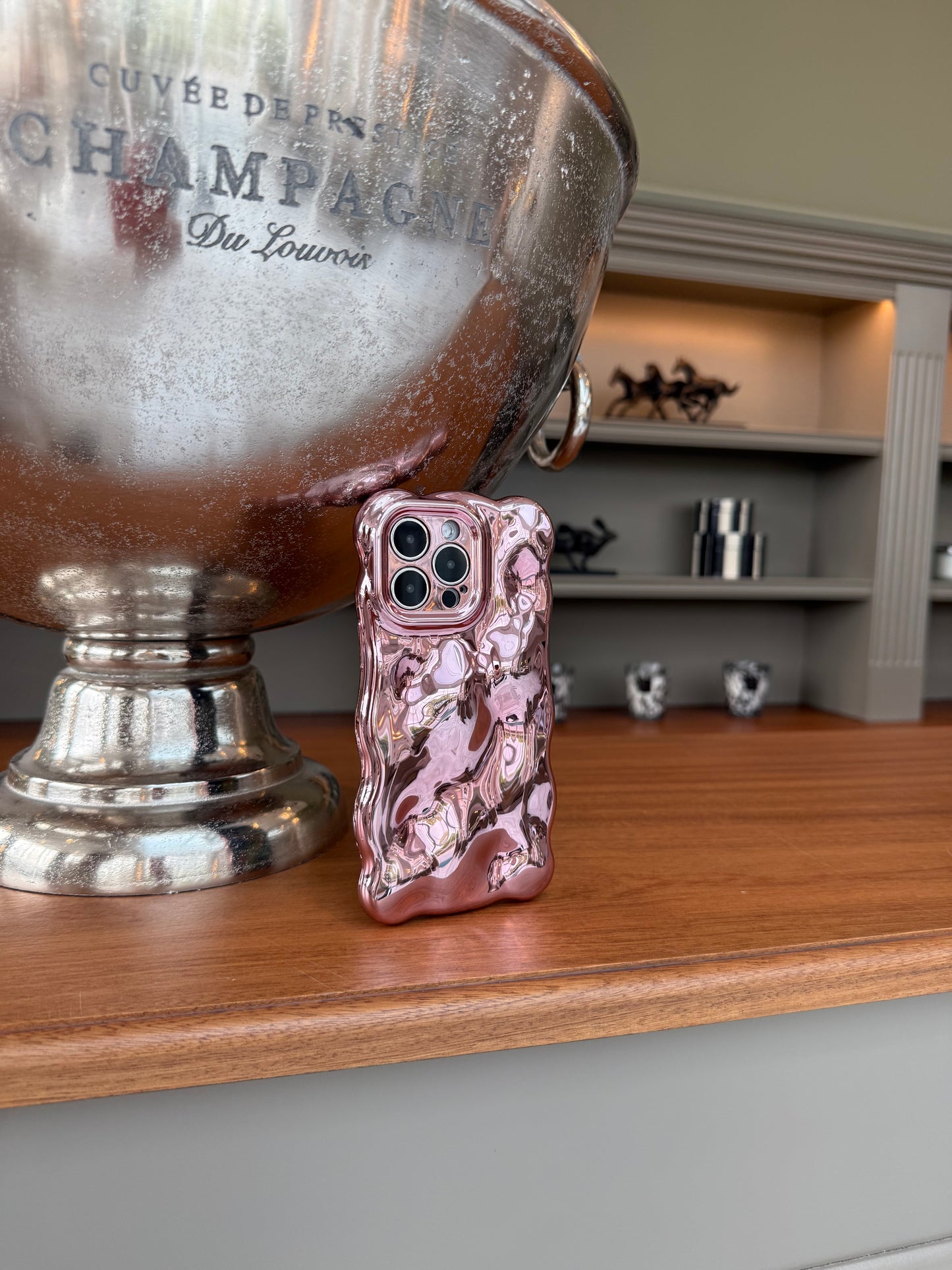 Pink Champagne Bubble Phone Case