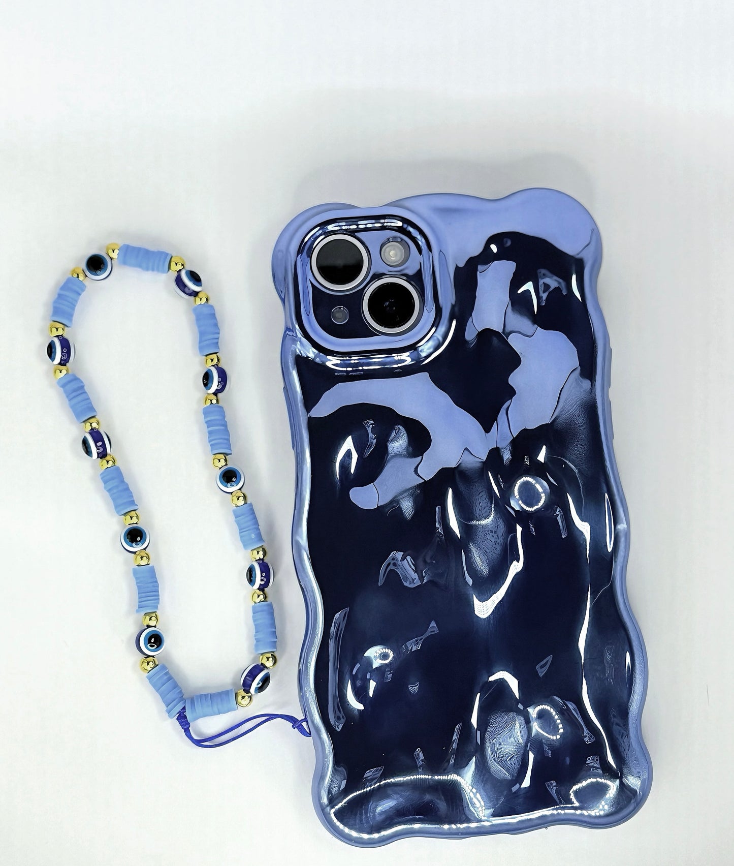 Evil Eye Beaded Phone Wrist Strap