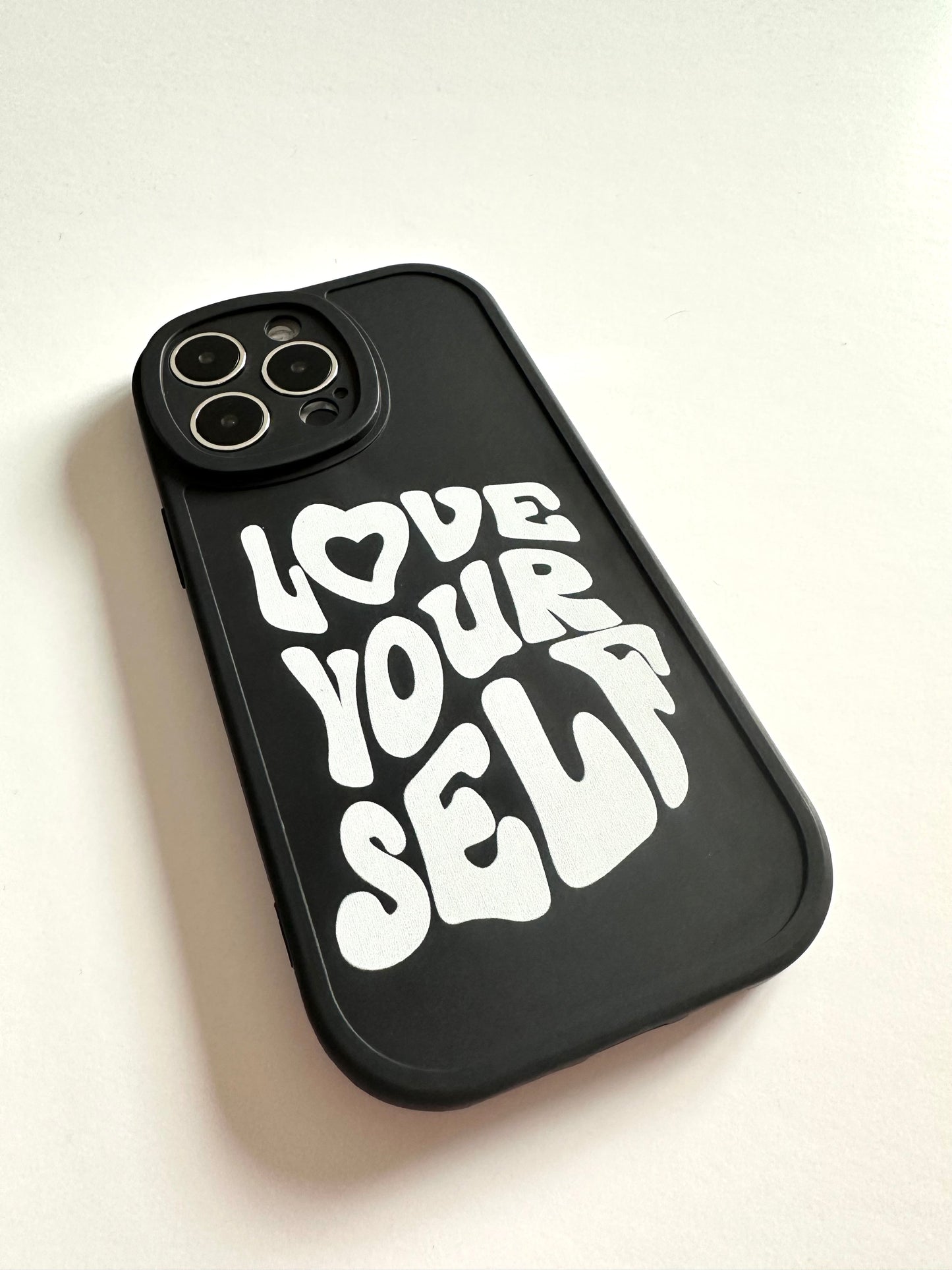 "Love Yourself” Black Phone Case