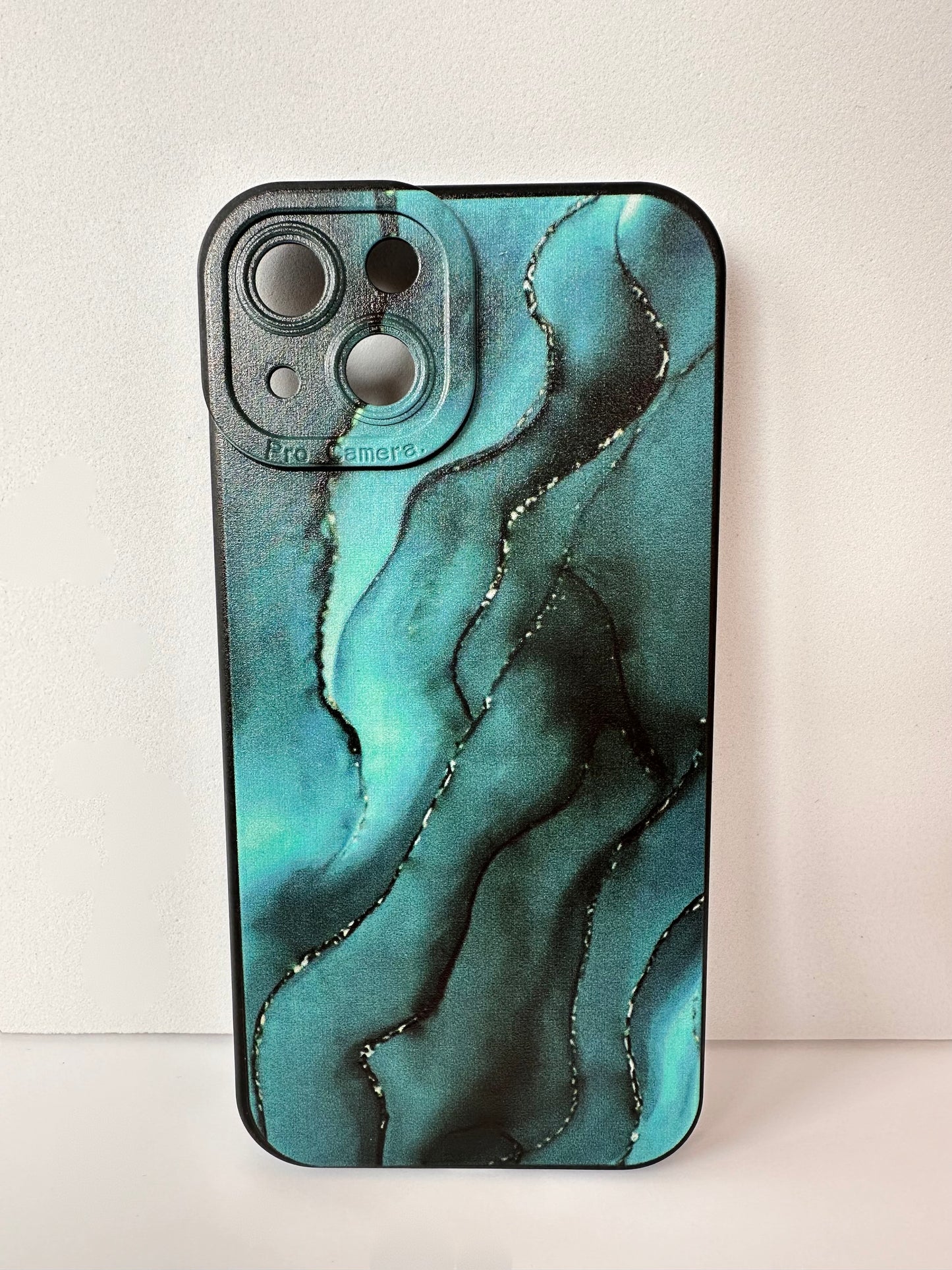 Marbled Emerald Green Phone Case