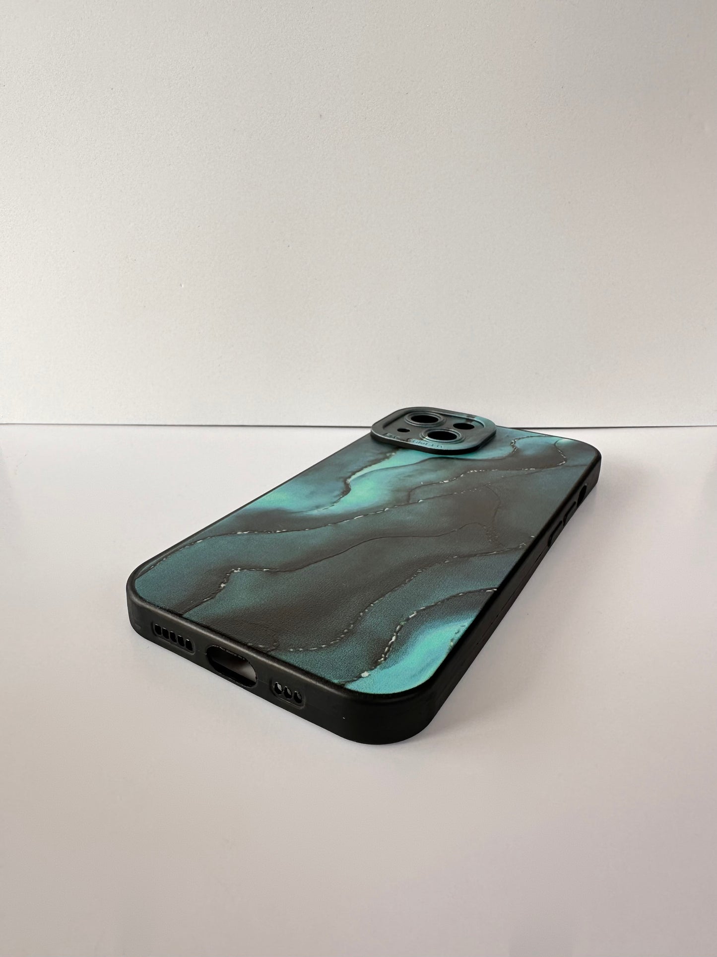 Marbled Emerald Green Phone Case