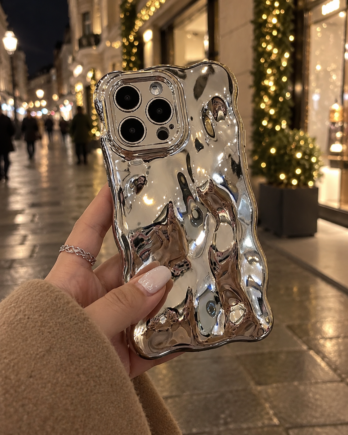 Silver Belle Bubble iPhone Case