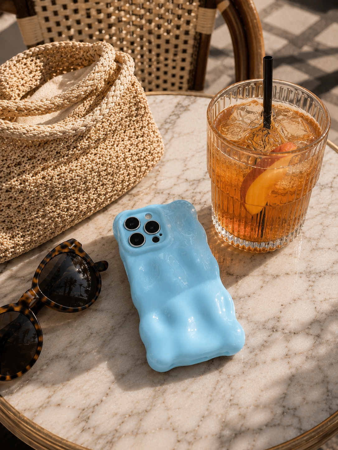 Blue Skies Bubble iPhone Case