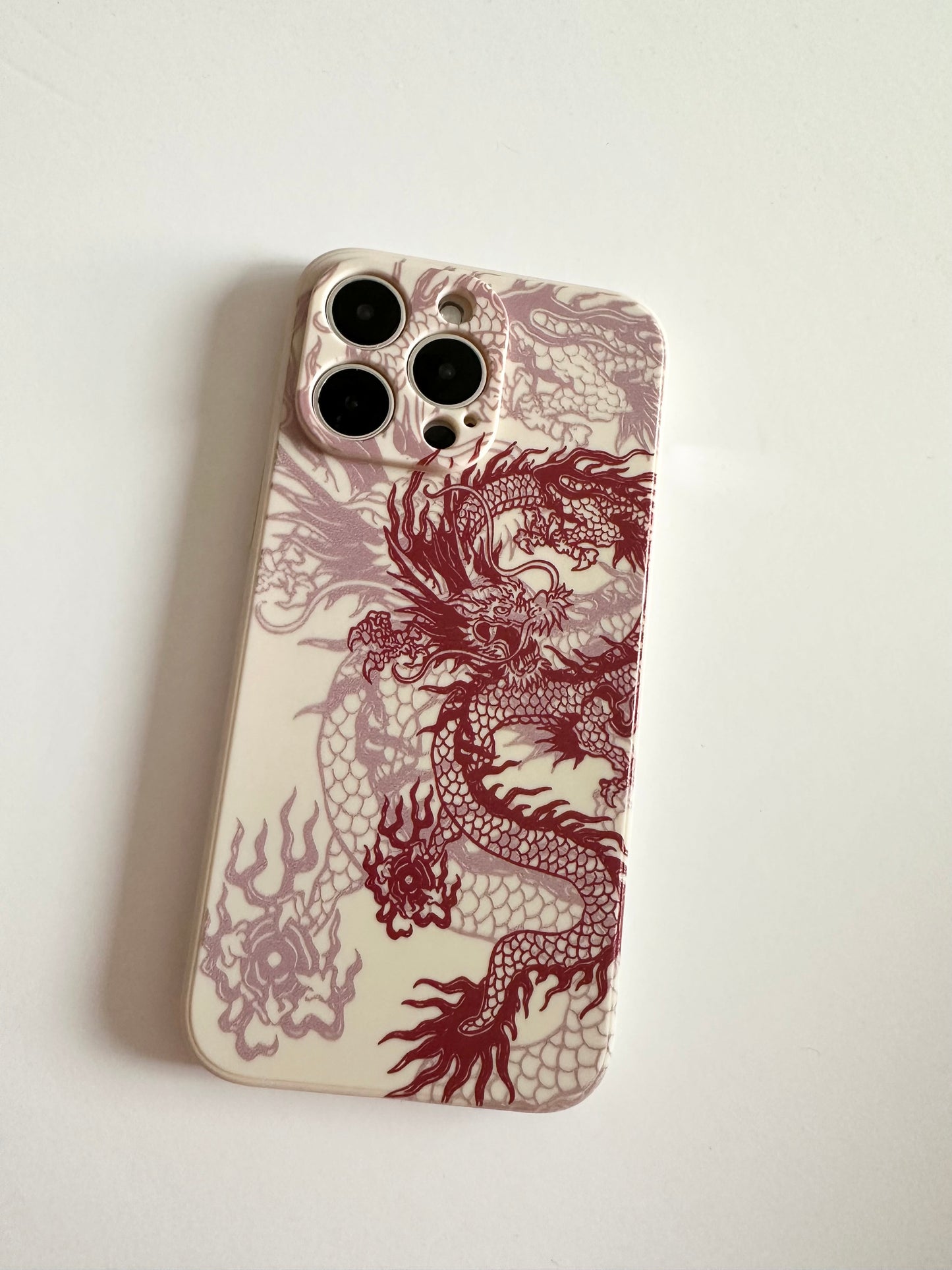 Dragon Majesty White Phone Case