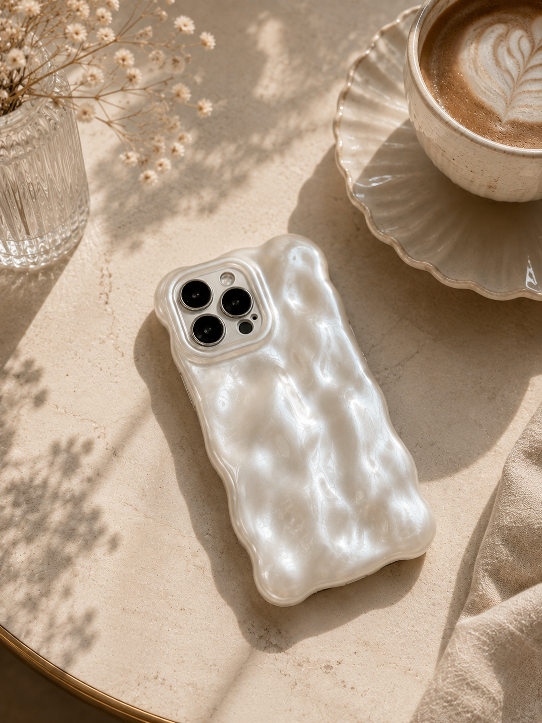 Pearly White Bubble iPhone Case