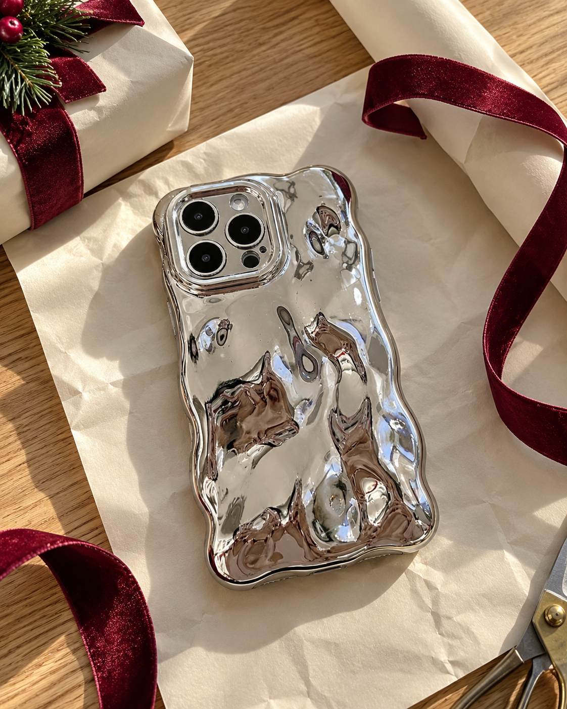 Silver Belle Bubble iPhone Case