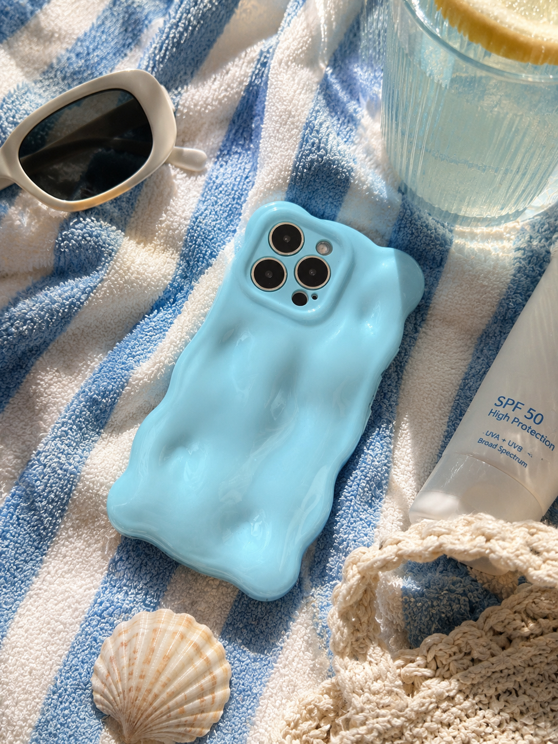 Blue Skies Bubble iPhone Case