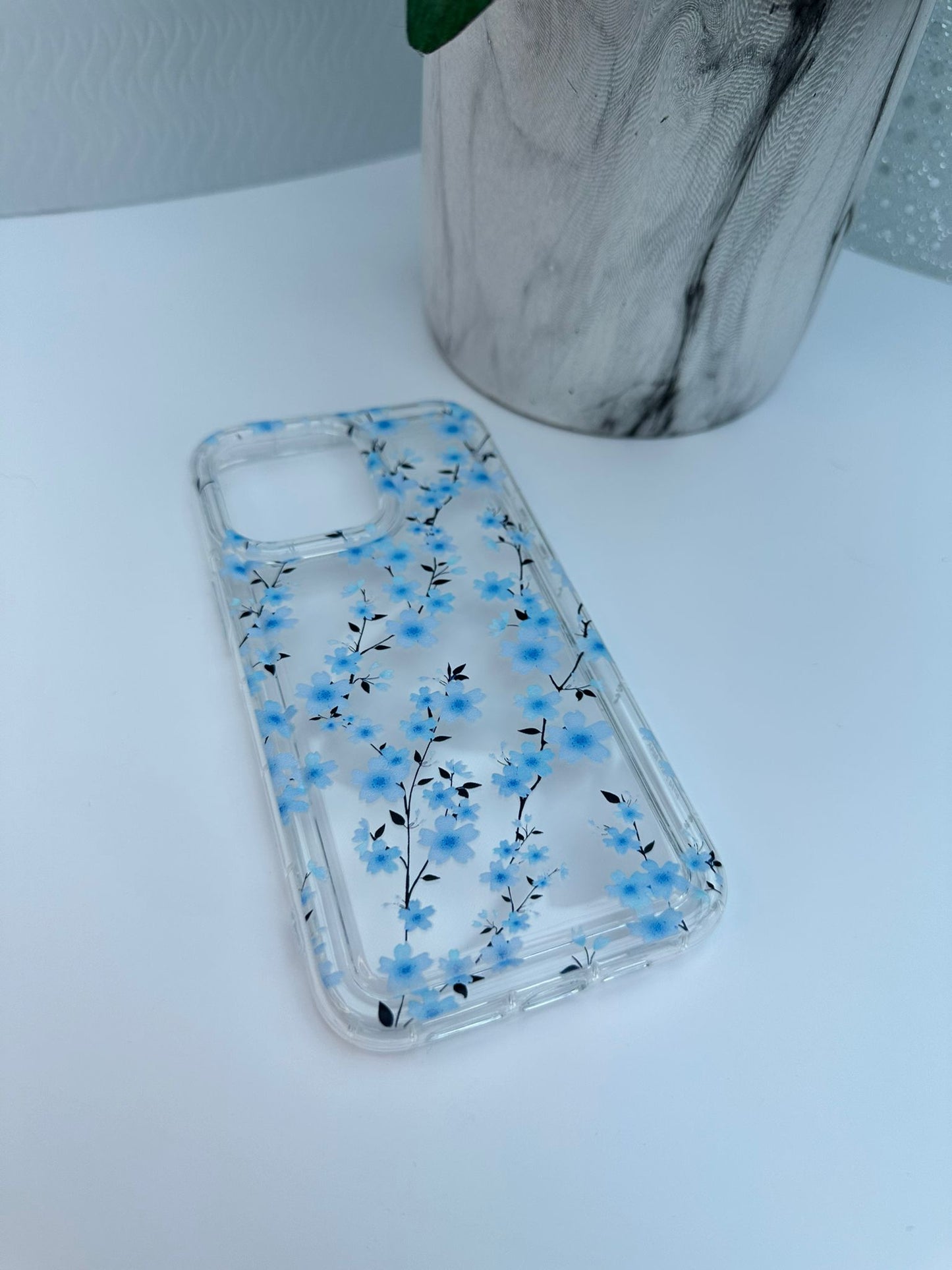 Cherry Blossom Blue Phone Case