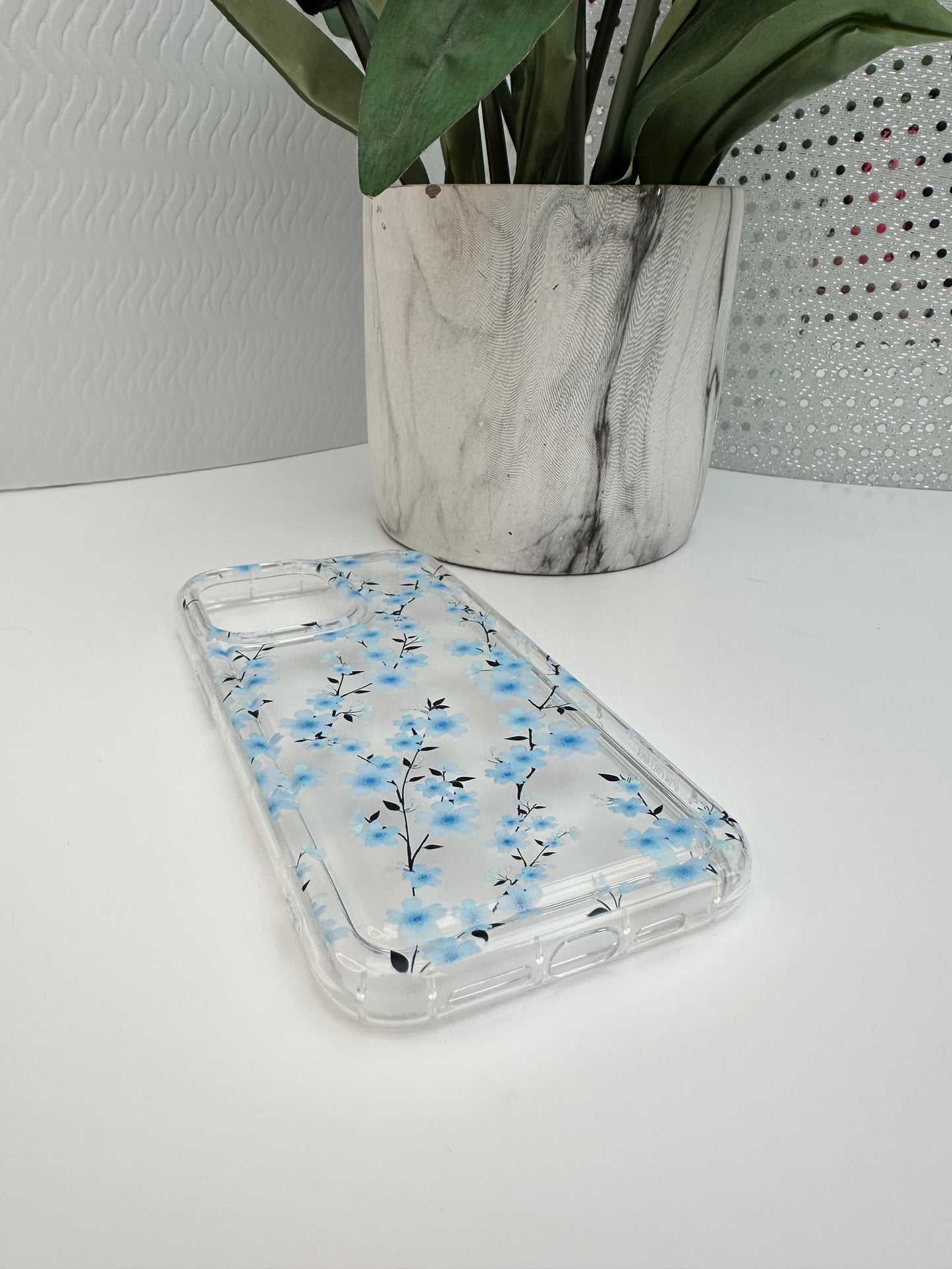 Cherry Blossom Blue Phone Case