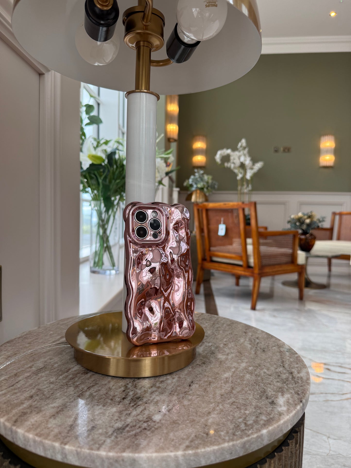 Pink Champagne Bubble Phone Case
