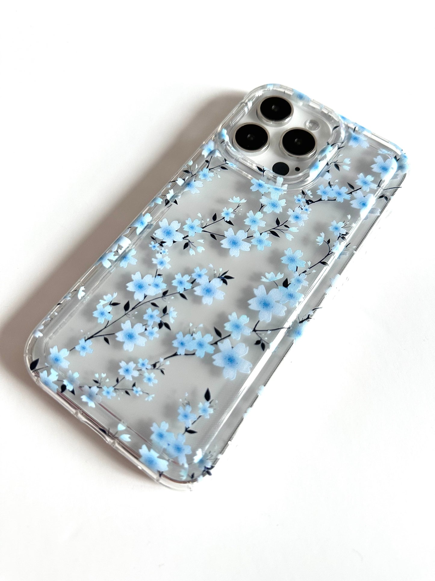 Cherry Blossom Blue Phone Case