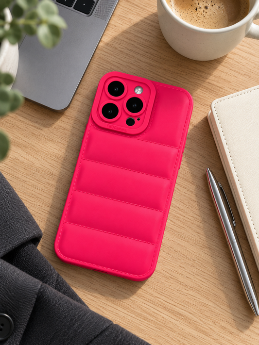 Pink Quilted iPhone Case