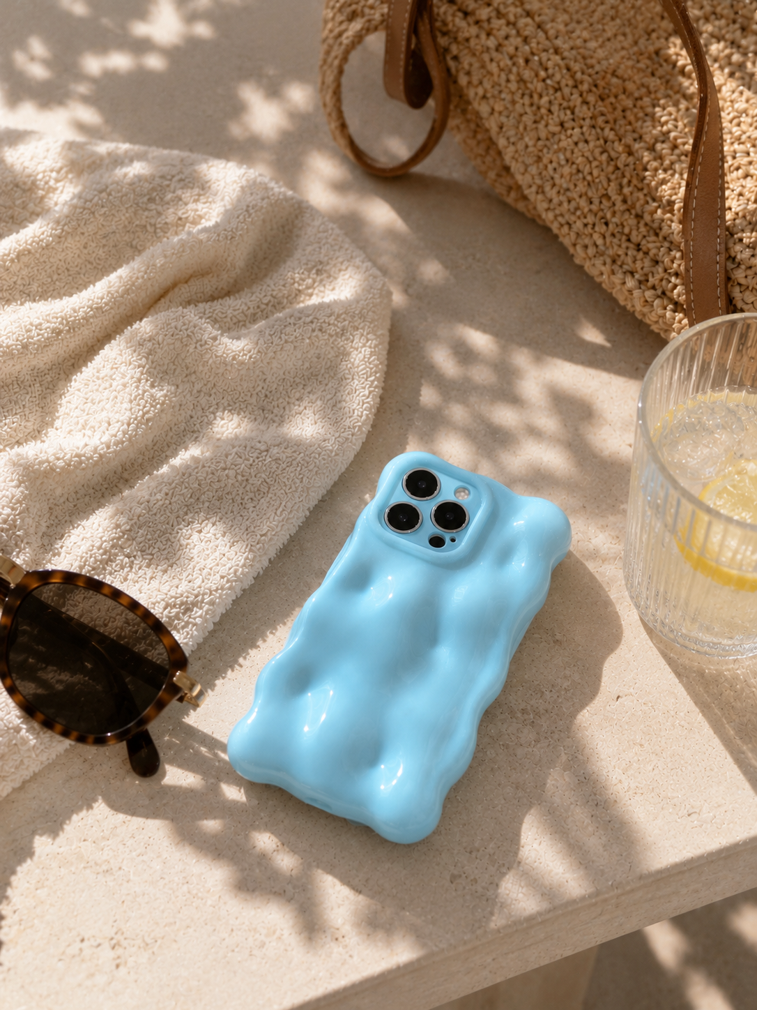 Blue Skies Bubble iPhone Case