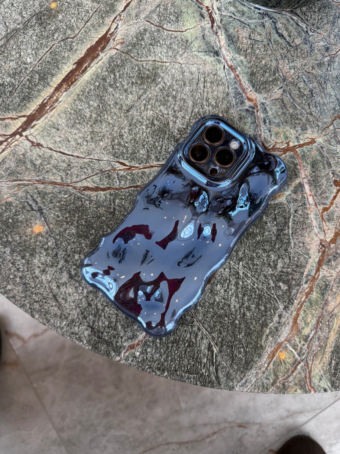 Electric Blue Bubble Phone Case