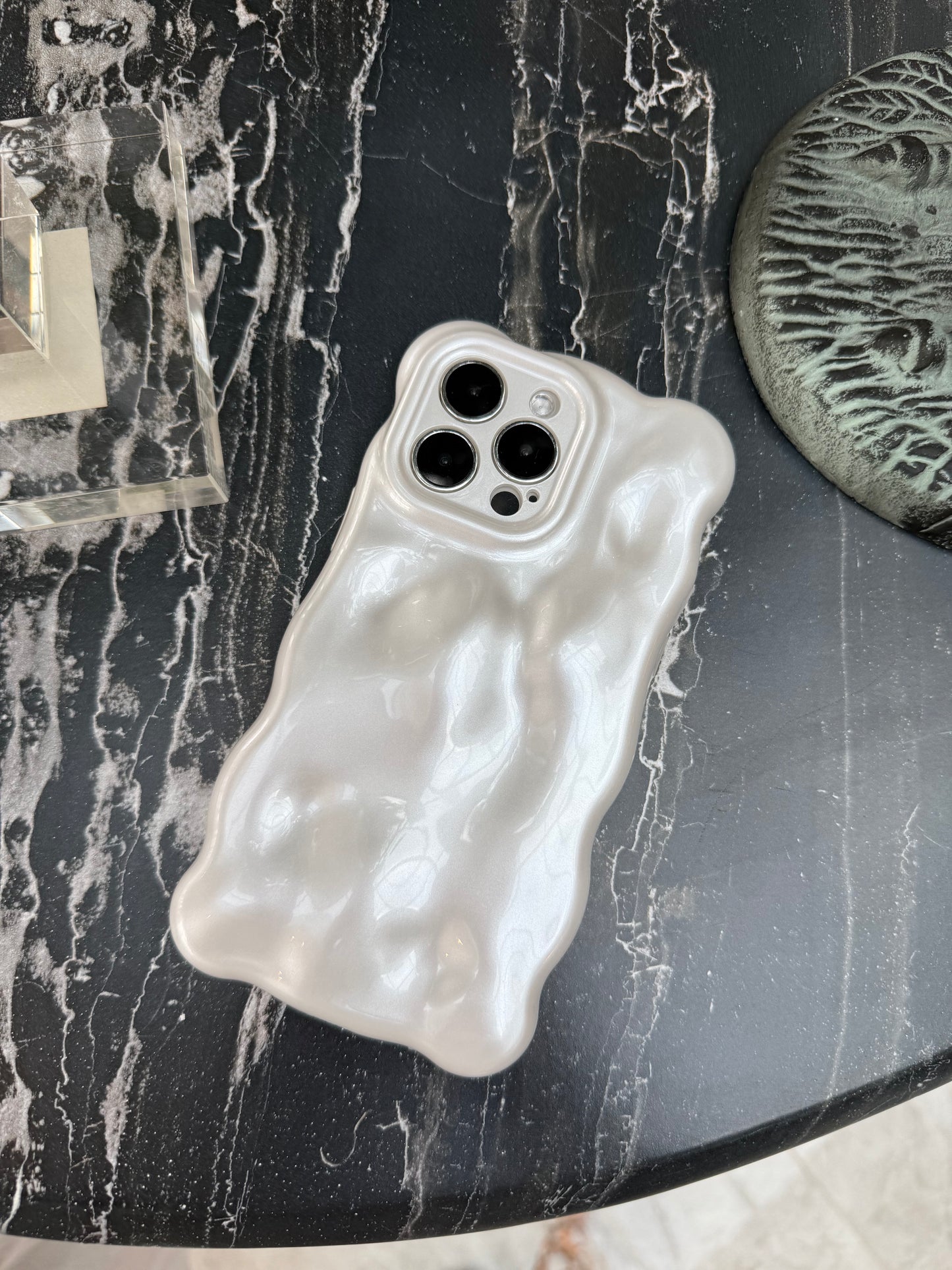 Pearly White Bubble Phone Case