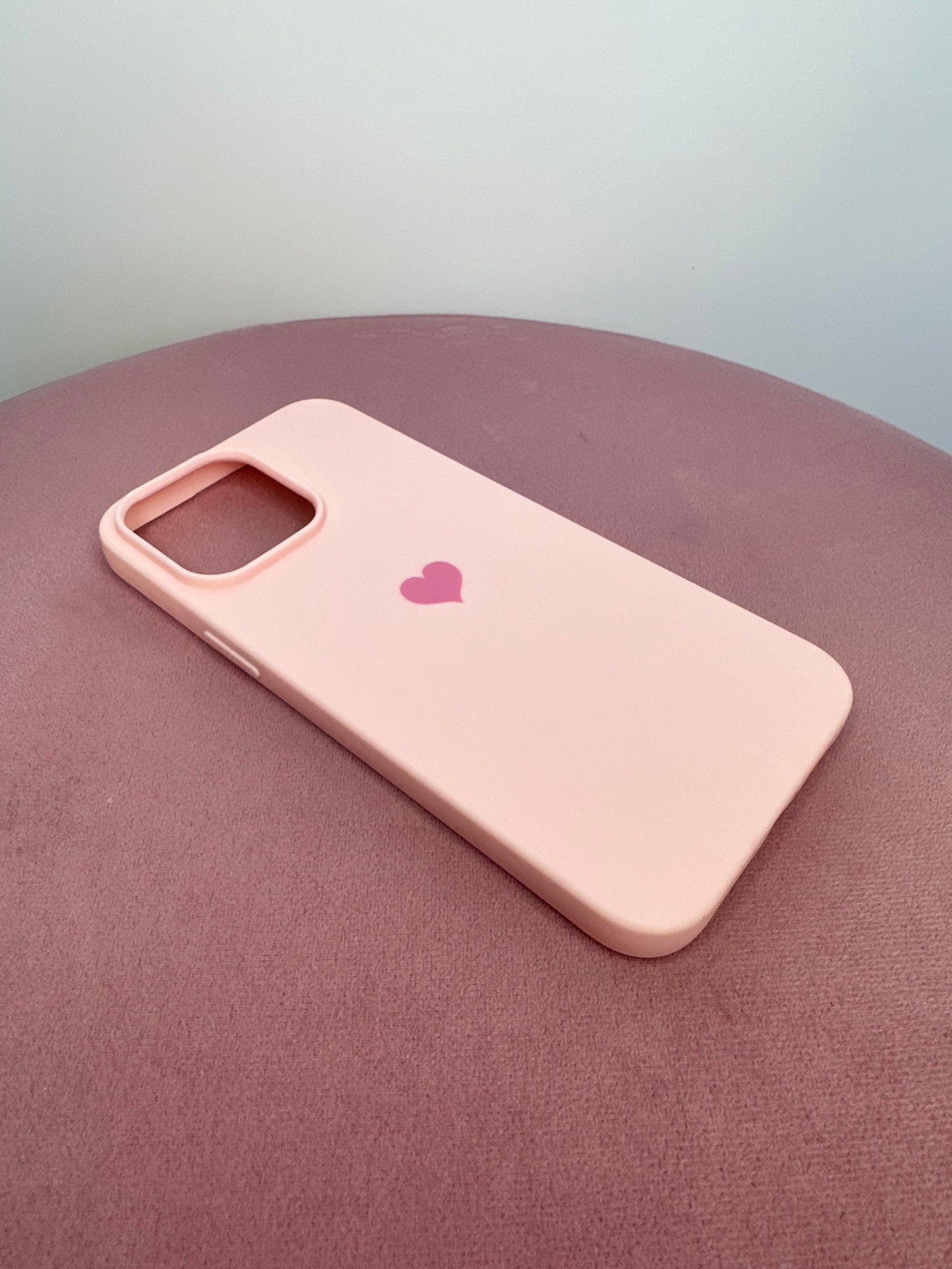 Subtle Heart Misty Pink Phone Case