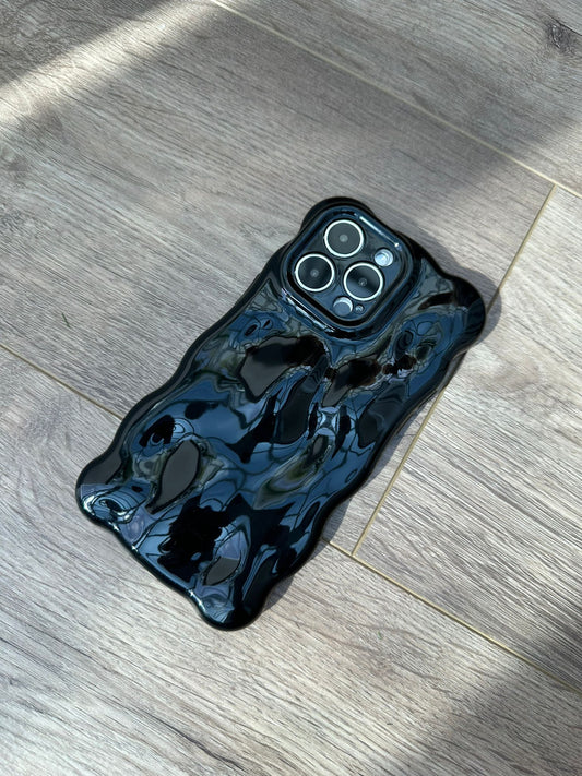 3D Bubble Bliss Black Phone Case