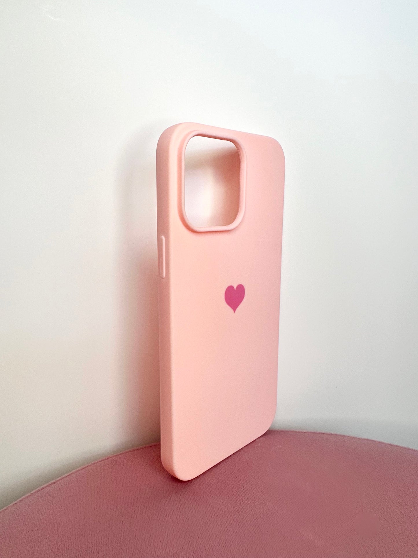 Subtle Heart Misty Pink Phone Case