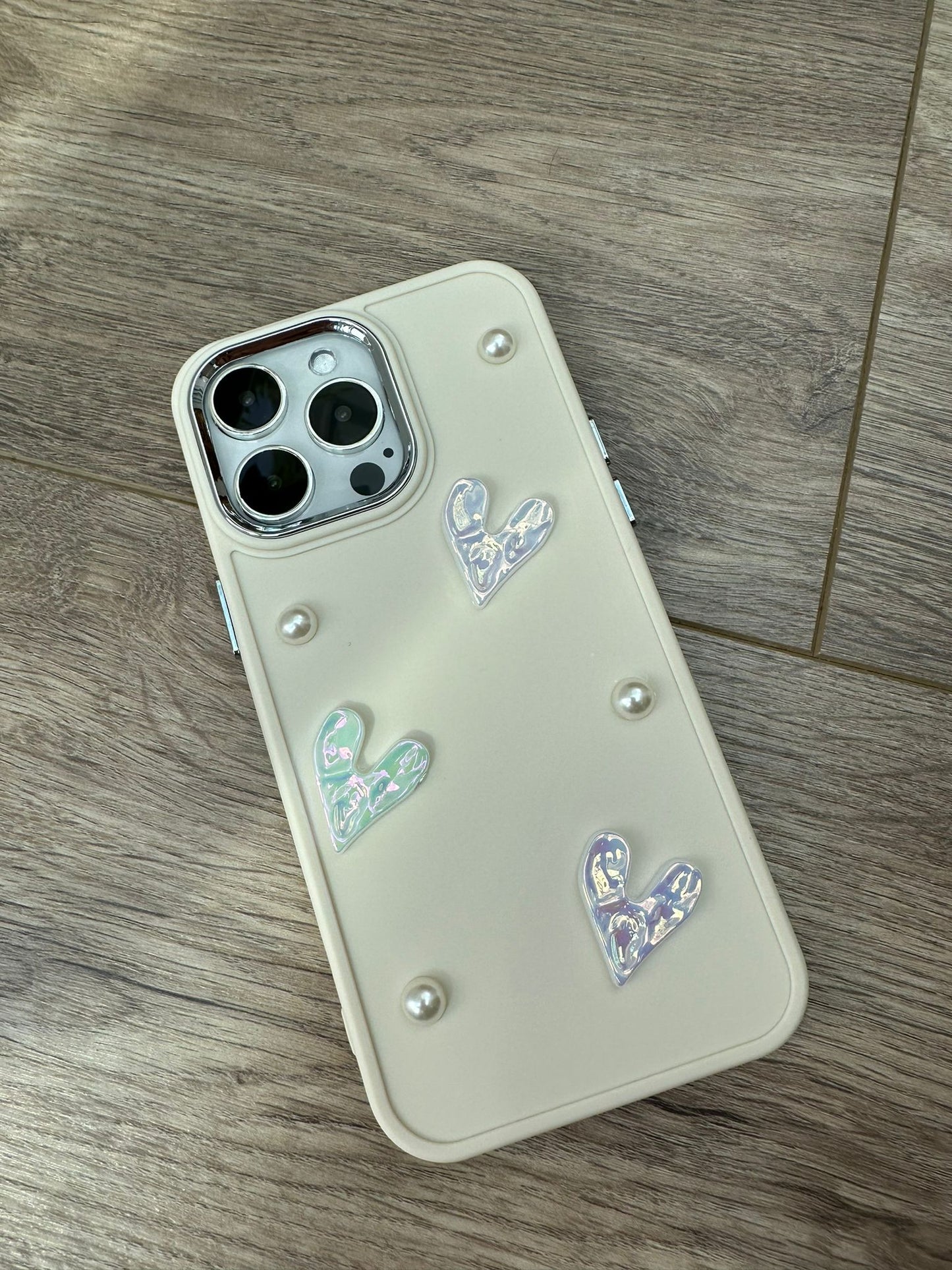 Pearl Heart Shimmer Phone Case