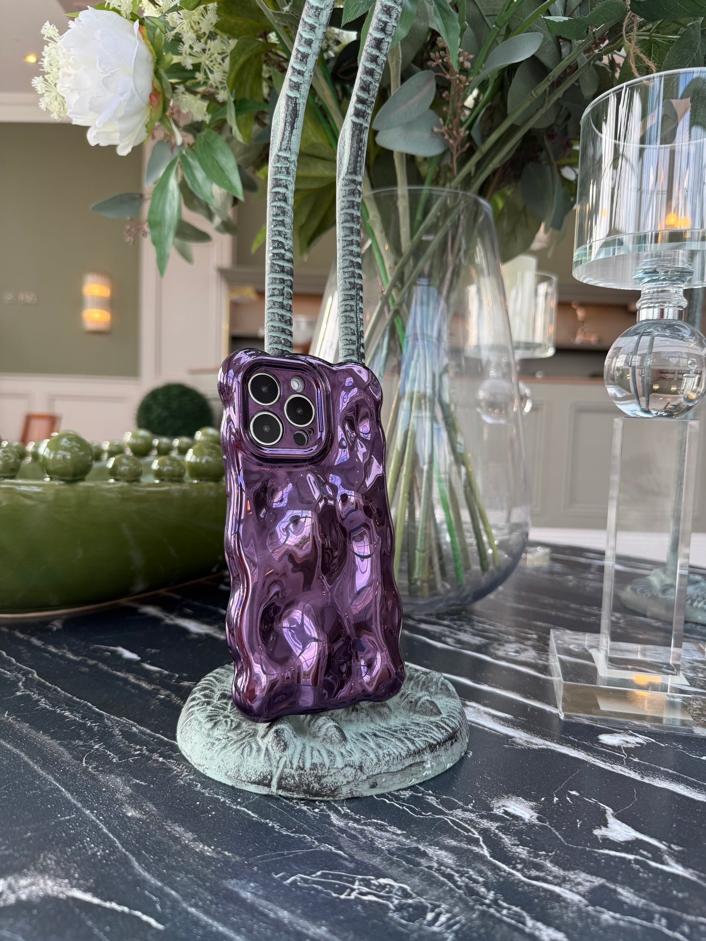 Midnight Plum Bubble Phone Case