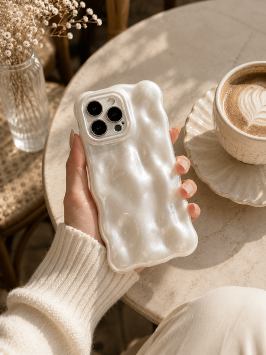 Pearly White Bubble iPhone Case