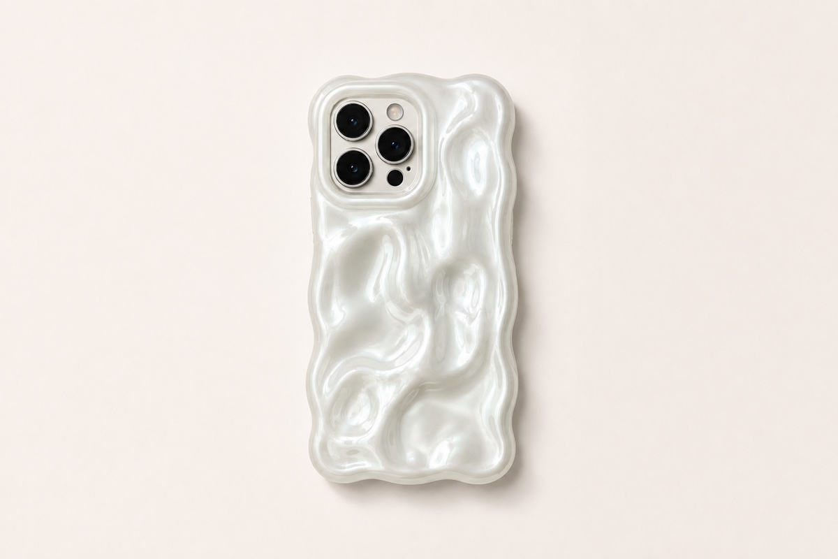 Pearly White Bubble iPhone Case