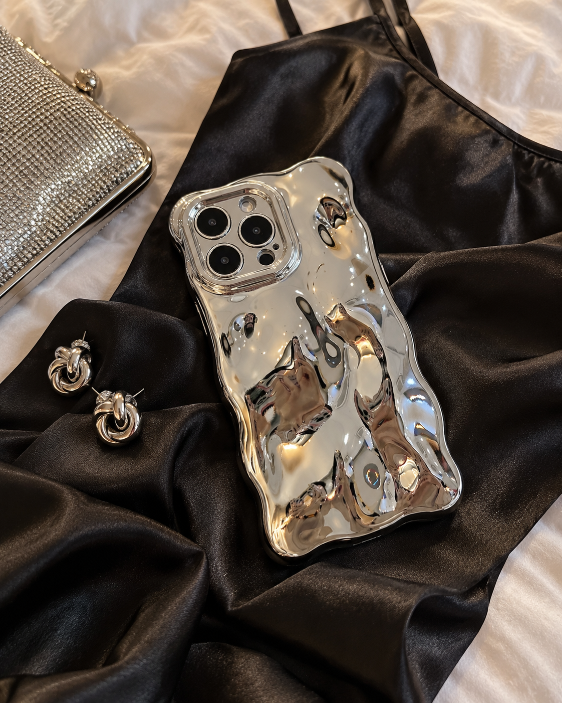Silver Belle Bubble iPhone Case