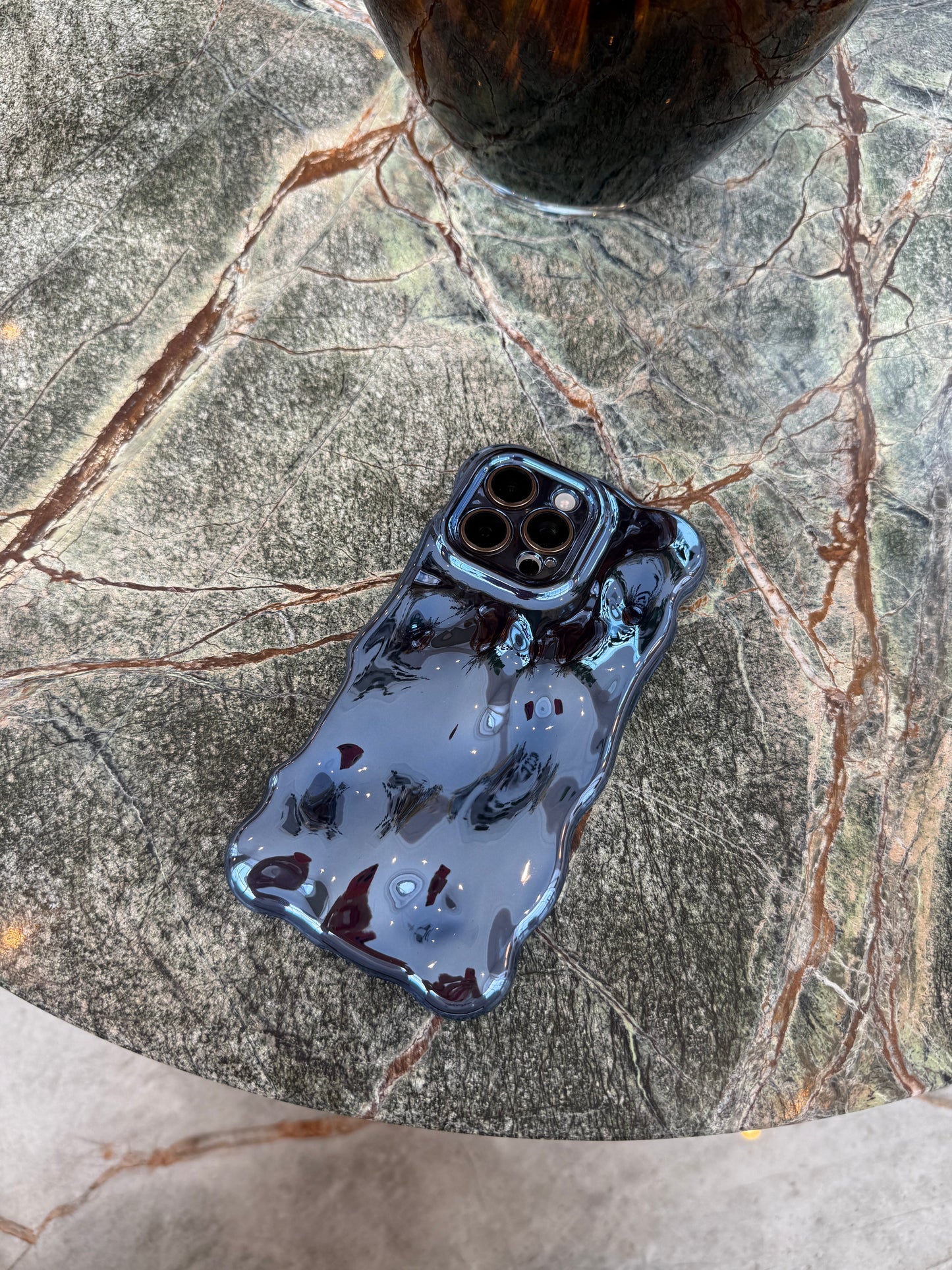 Electric Blue Bubble Phone Case