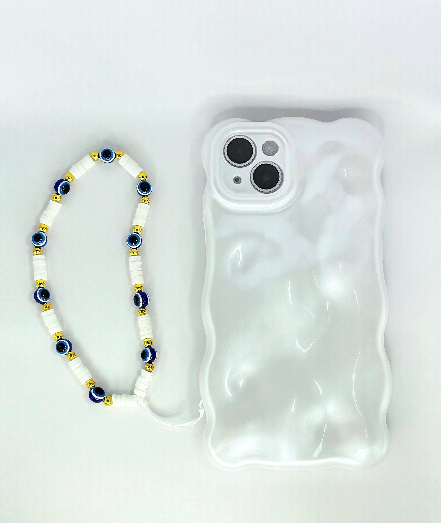 Evil Eye Beaded Phone Wrist Strap