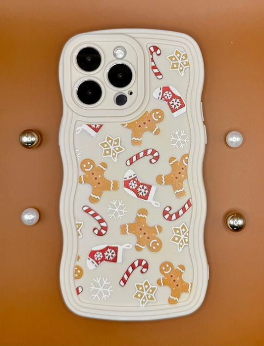 Wavy Edge Gingerbread Bliss Phone Case