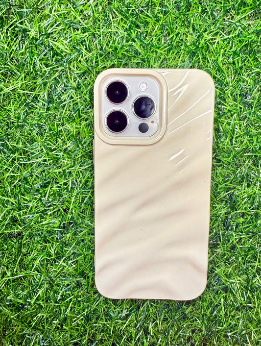 Rippling Wave Cream Phone Case
