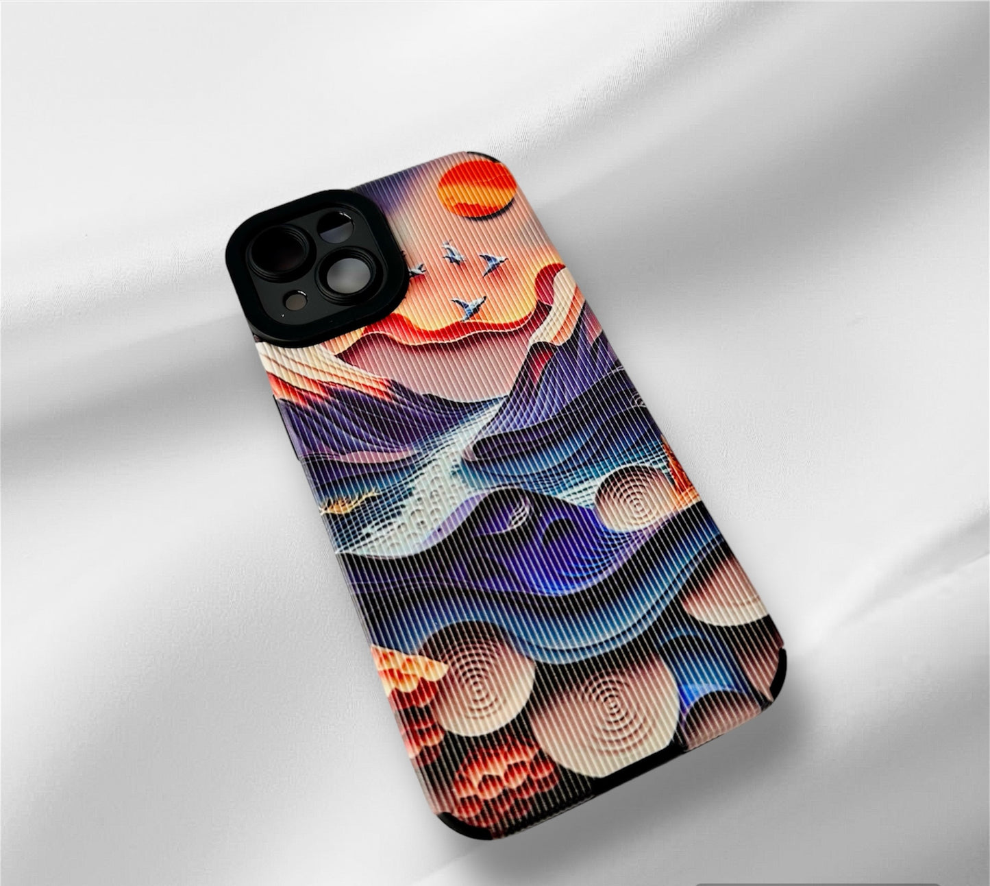 Moonlit Mountain Seascape Phone Case