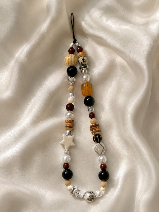 Espresso Martini Beaded Phone Wrist Strap