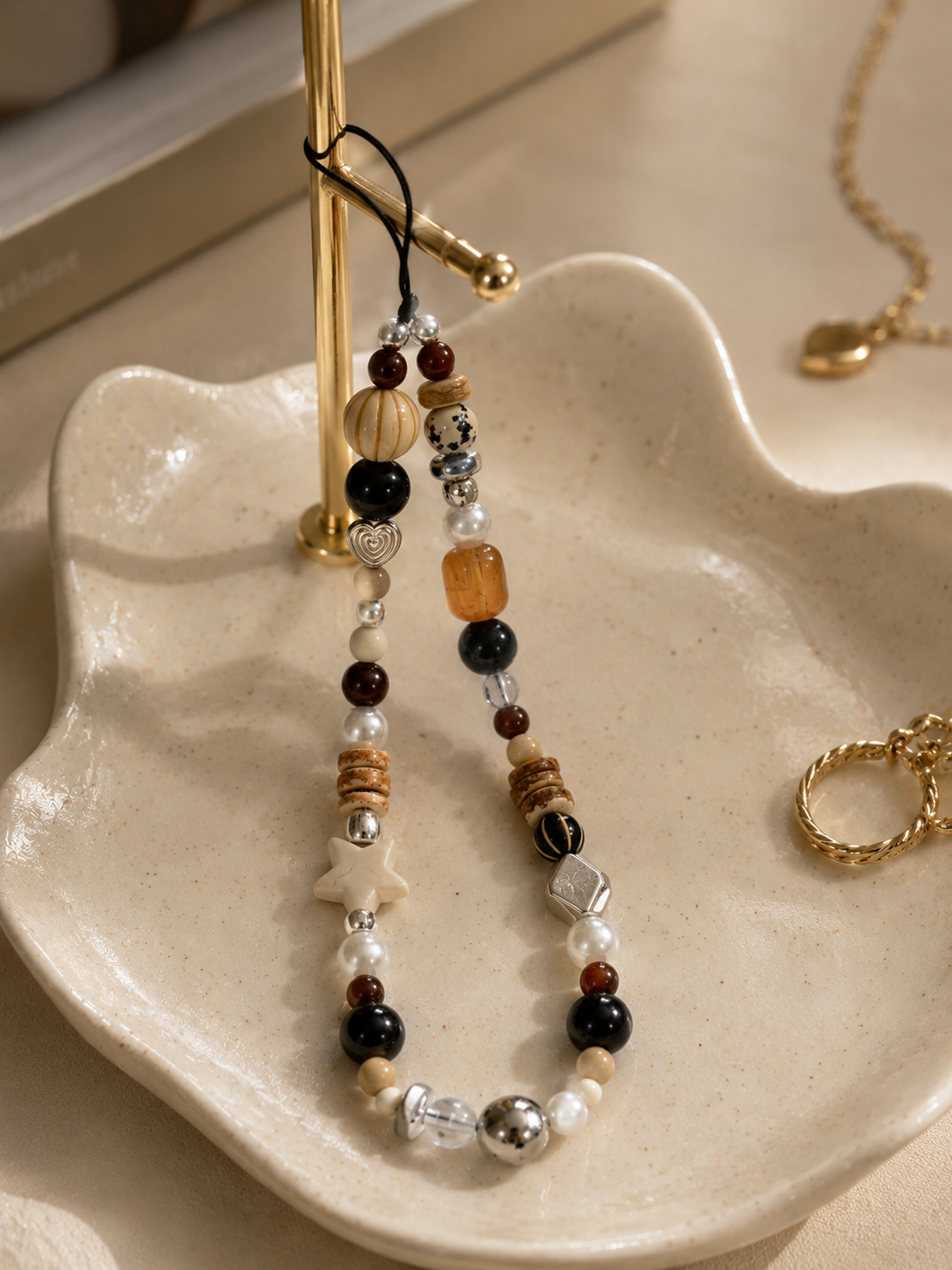 Espresso Martini Beaded Phone Wrist Strap