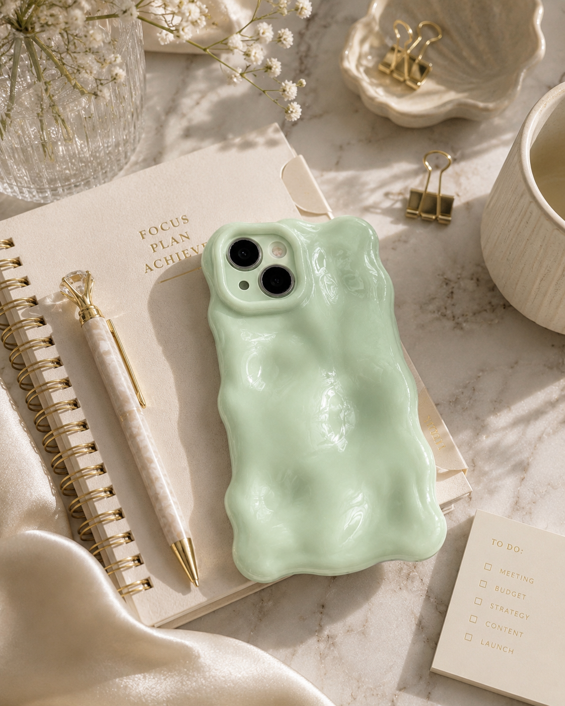 Matcha Bubble Phone Case