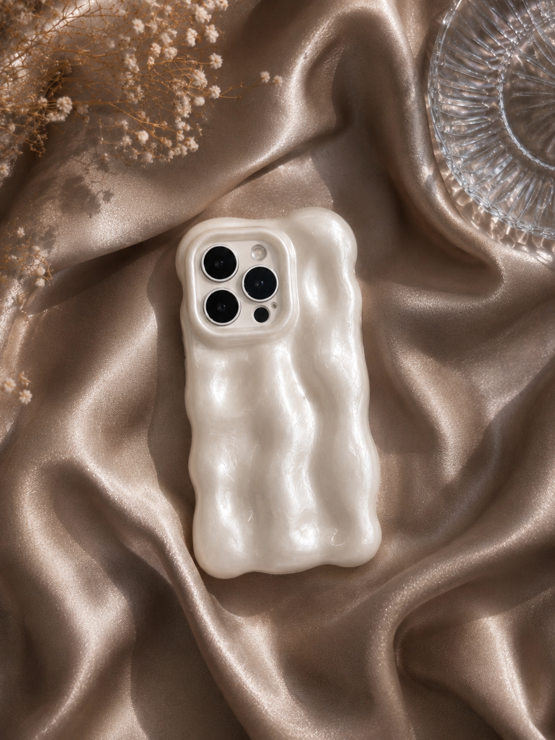 Pearly White Bubble Phone Case