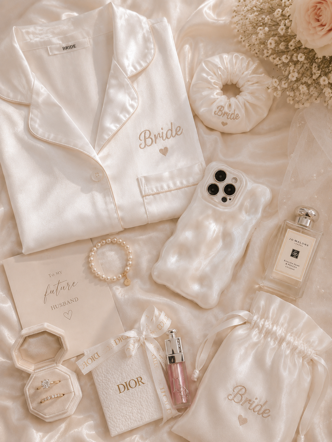 Pearly White Bubble Phone Case