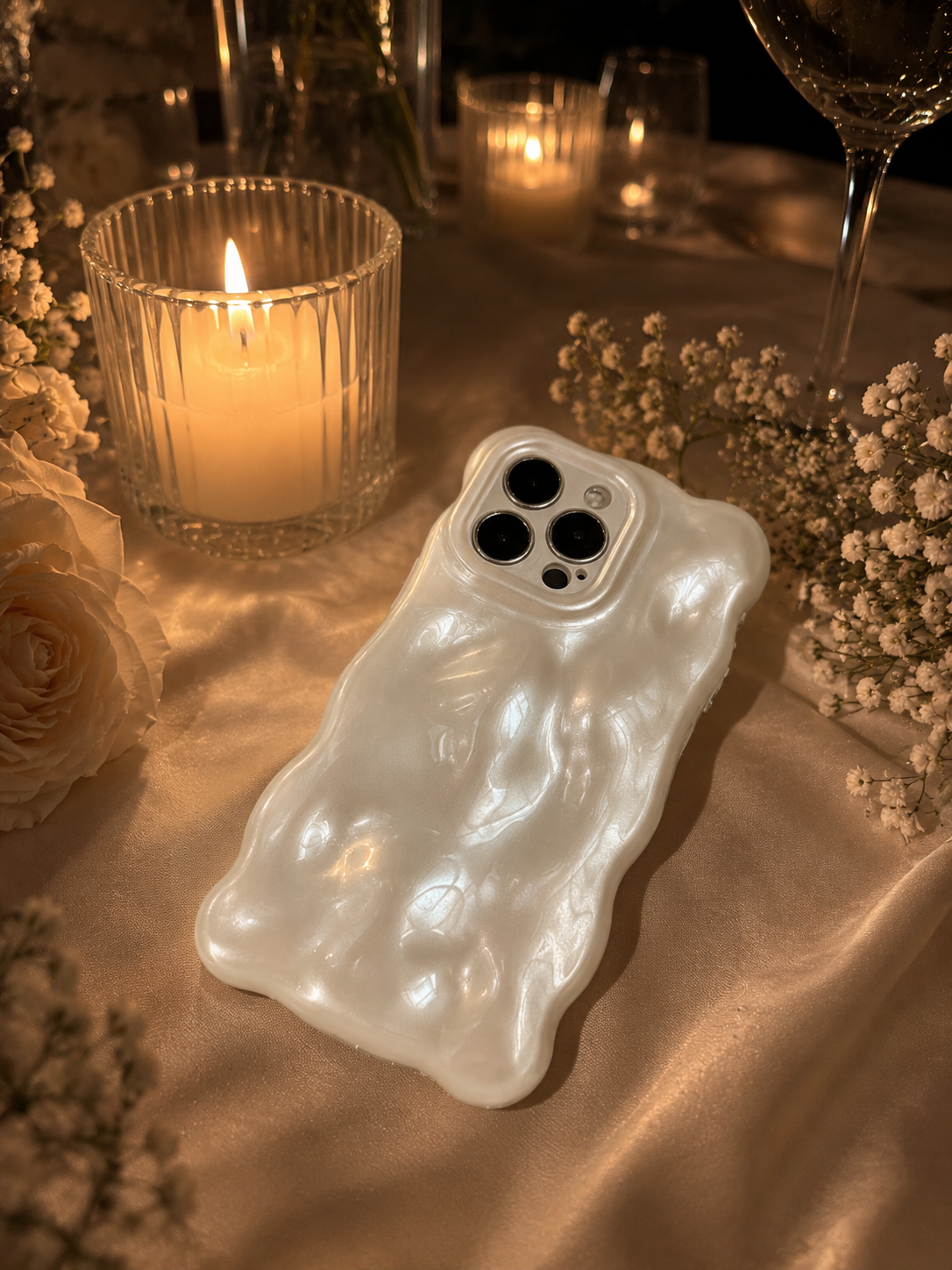 Pearly White Bubble Phone Case