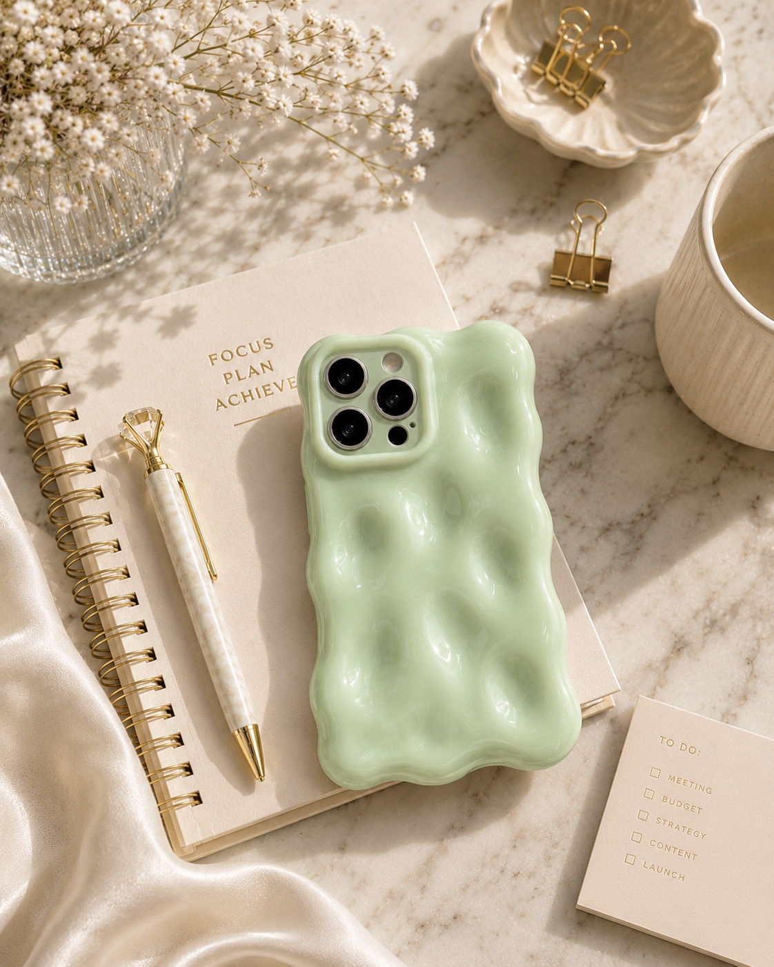 Matcha Bubble Phone Case