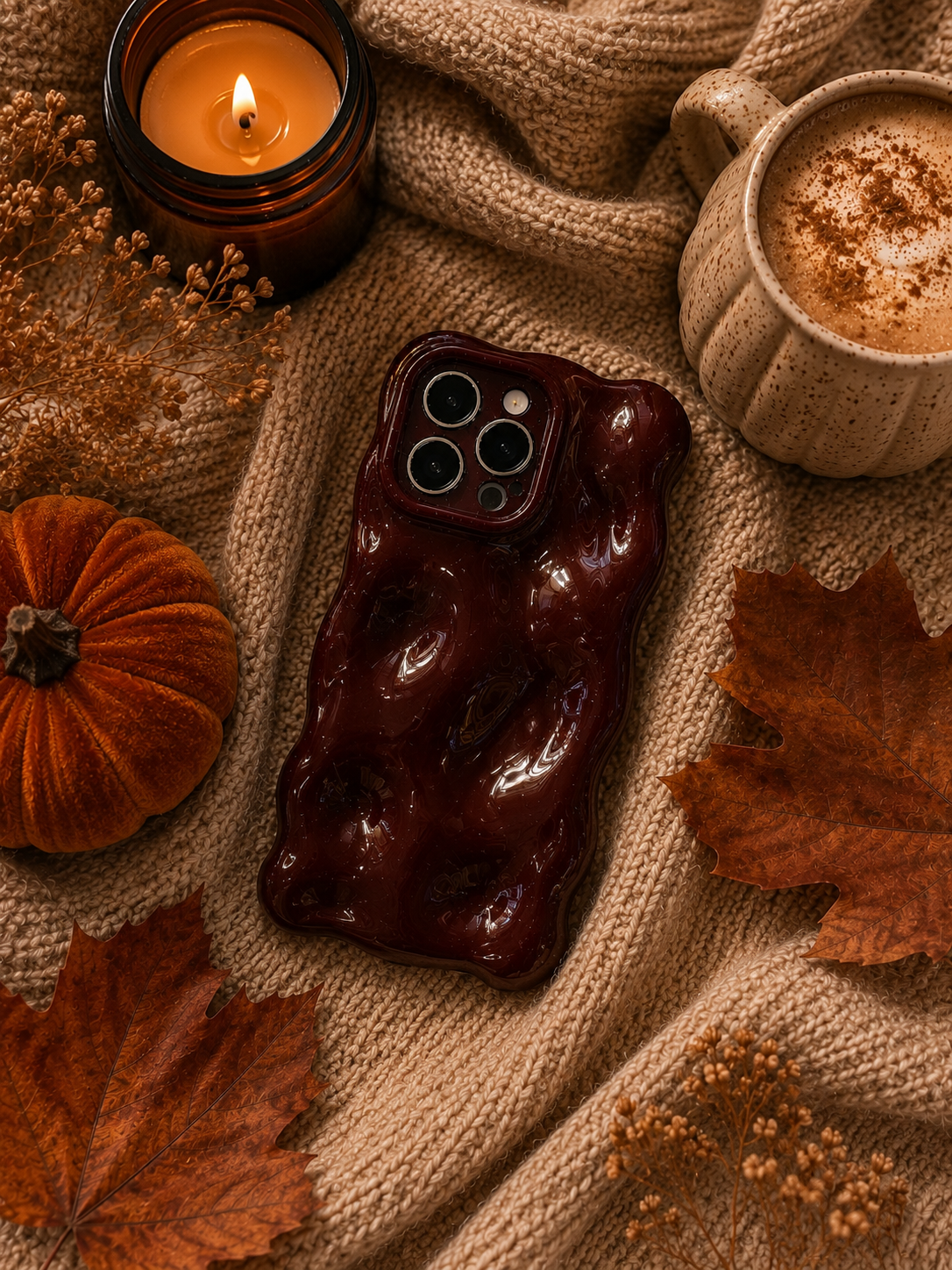 Merlot Bubble iPhone Case