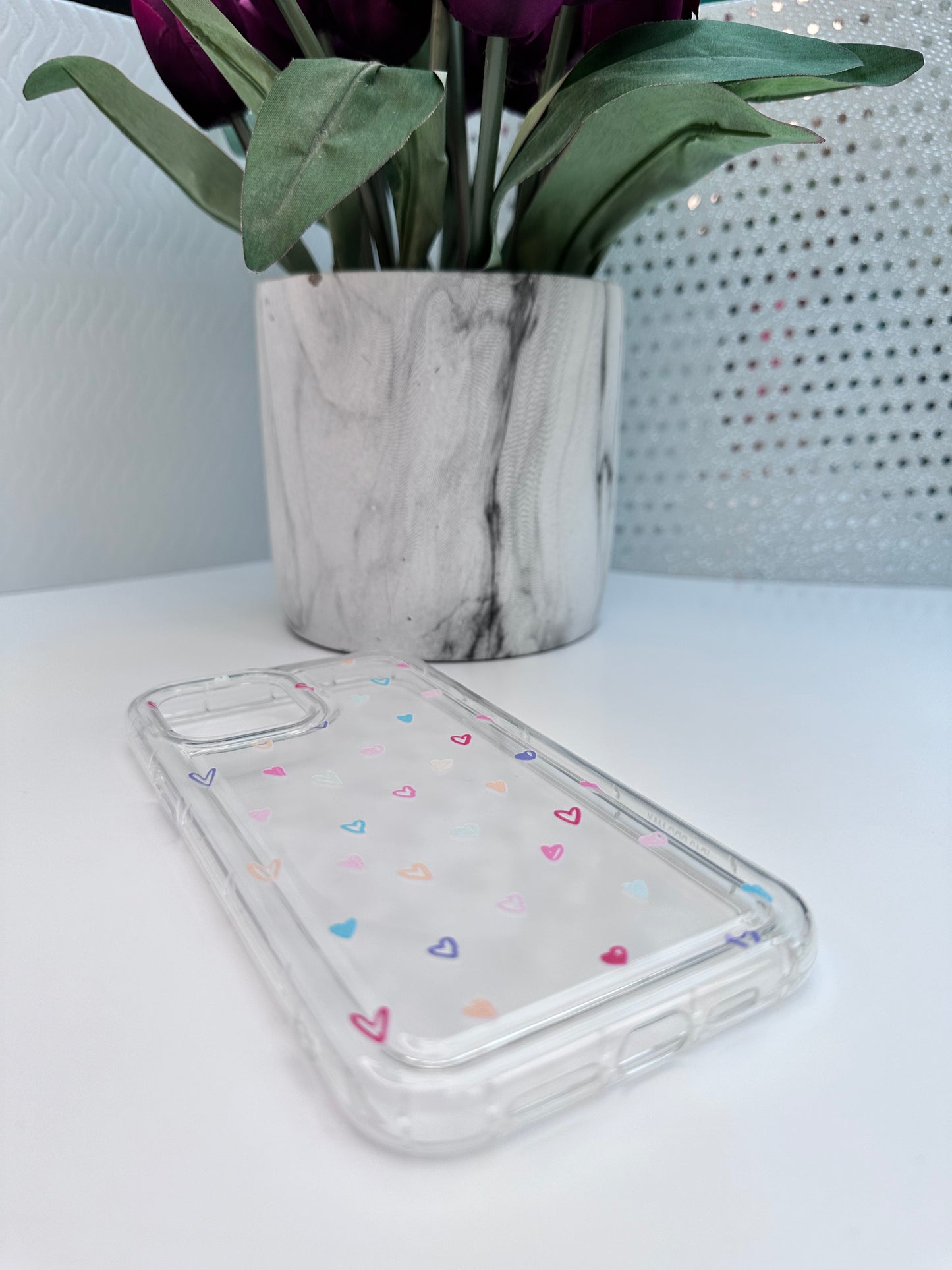 Heart Fusion Clear Phone Case