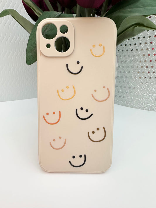 Doodle Smiles Cream Phone Case