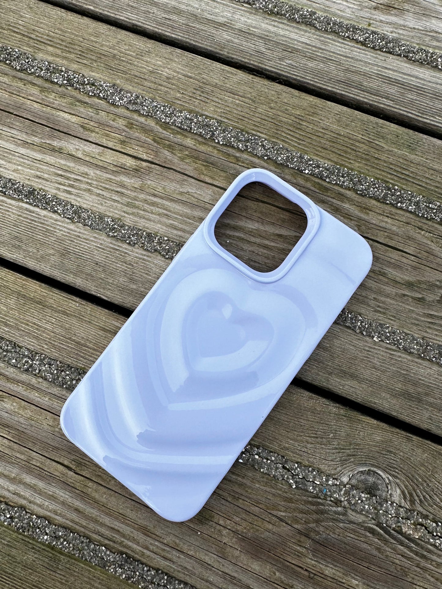 3D Heart Embrace Violet Haze Phone Case